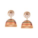 Antique Crystal Jhumka