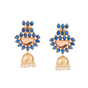Champagne Blue Jhumka