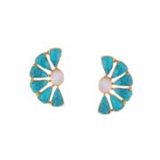 Pankhi Blue Studs