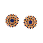 Pop Orange Blue Studs
