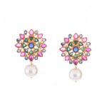 Stain Glass Pink Studs